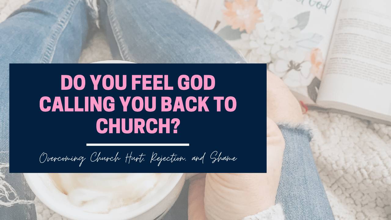 Woman's legs wearing jeans with open Bible and drinking coffee